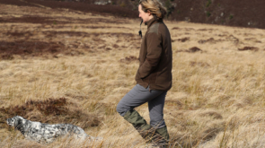 Lucy Walking her dog on the moors