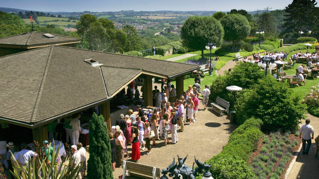 A group of people at an event