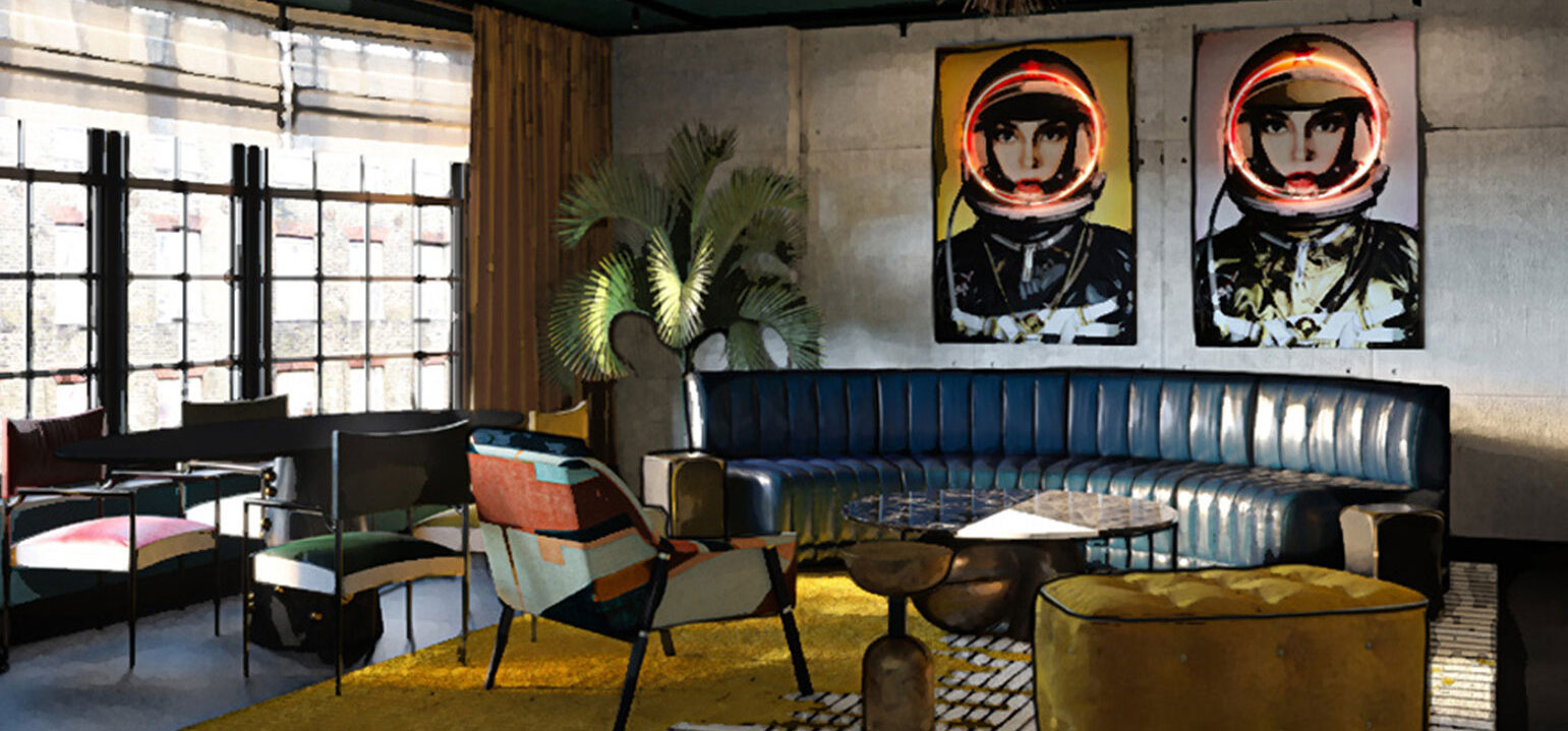 Modern Psychedelic living room