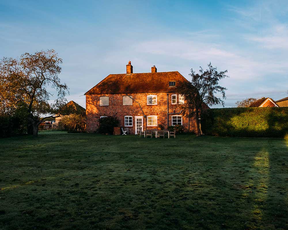 One of the estate houses at Wasing Park